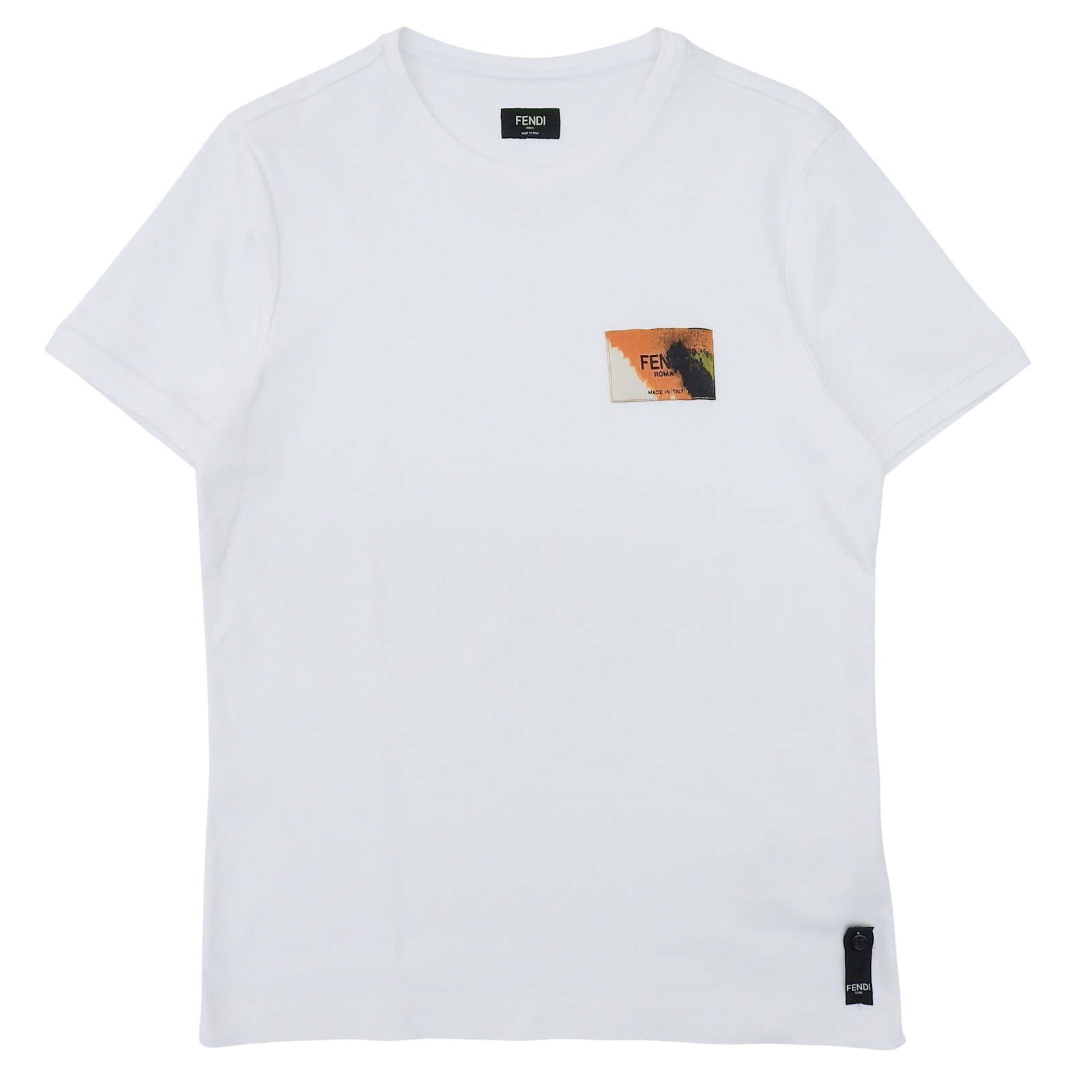 極美品 フェンディ
 半袖Tシャツ ホワイト メンズ M FY0894 AN1U