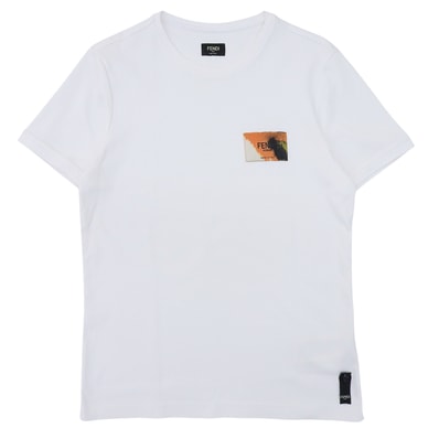 極美品 フェンディ
半袖Tシャツ ホワイト メンズ M FY0894 AN1U