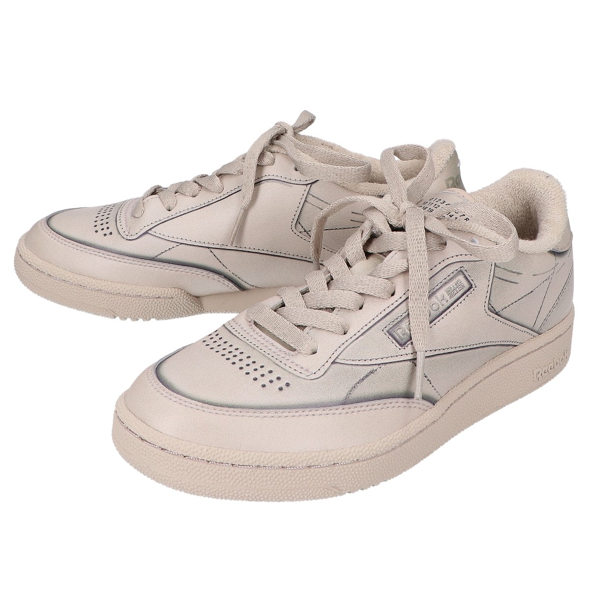 リーボック xMaison Margiela メゾンマルジェラ【新品同様】GX5142 Club C Tan スニーカー 23.5