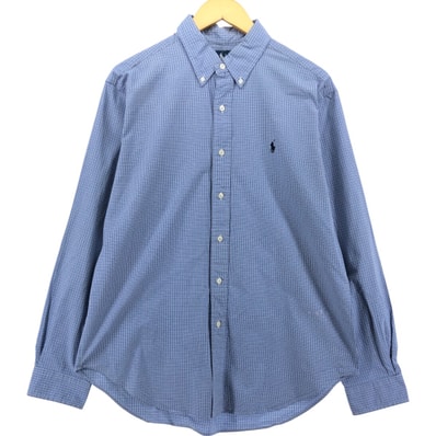 古着 ラルフローレン Ralph Lauren CLASSIC FIT 長袖 ボタンダウンチェックシャツ メンズL相当/eaa539273