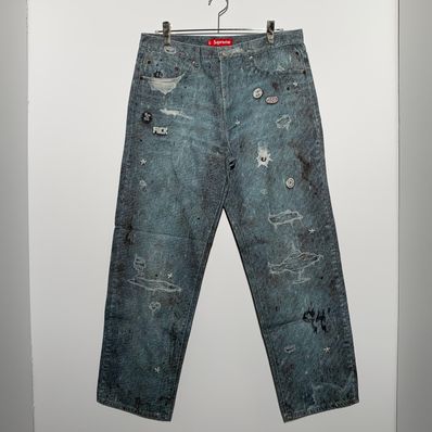 Supreme HJR Trompe Loeil Loose Fit Jean "Blue"