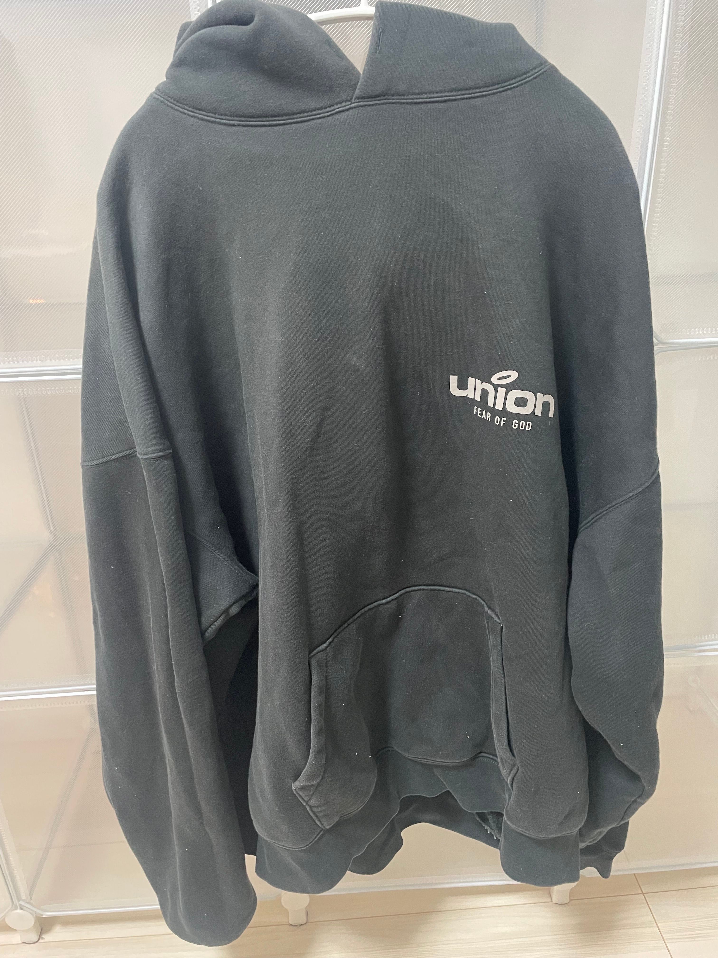 FEAR OF GOD ESSENTIALS × UNION Vintage Hoodie Vintage "Black"