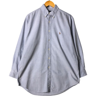 古着 ラルフローレン Ralph Lauren YARMOUTH 長袖 ボタンダウンシャツ メンズM相当/eaa573869