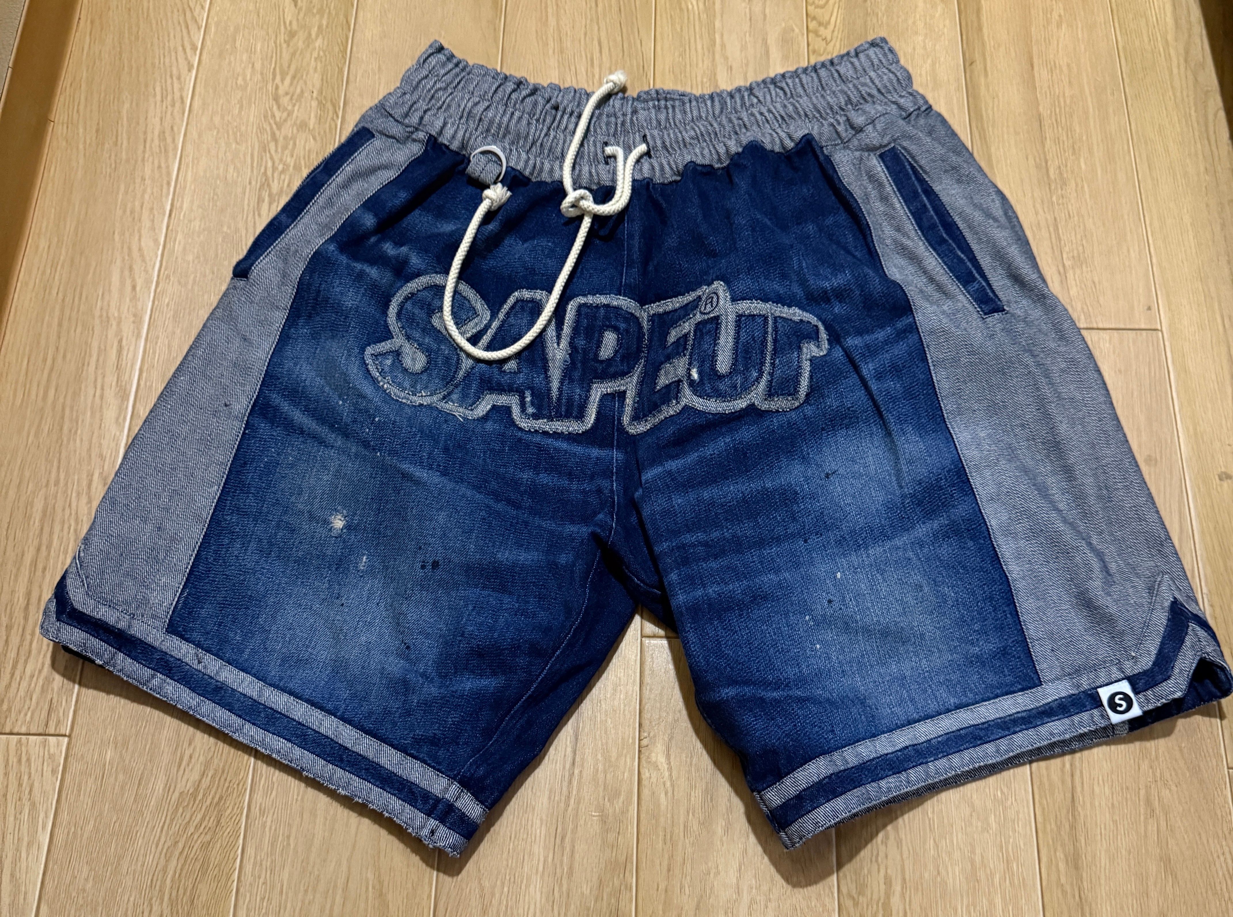 SAPEur MADE in JAPAN DENIM series BASKET SHORTS "Denim"