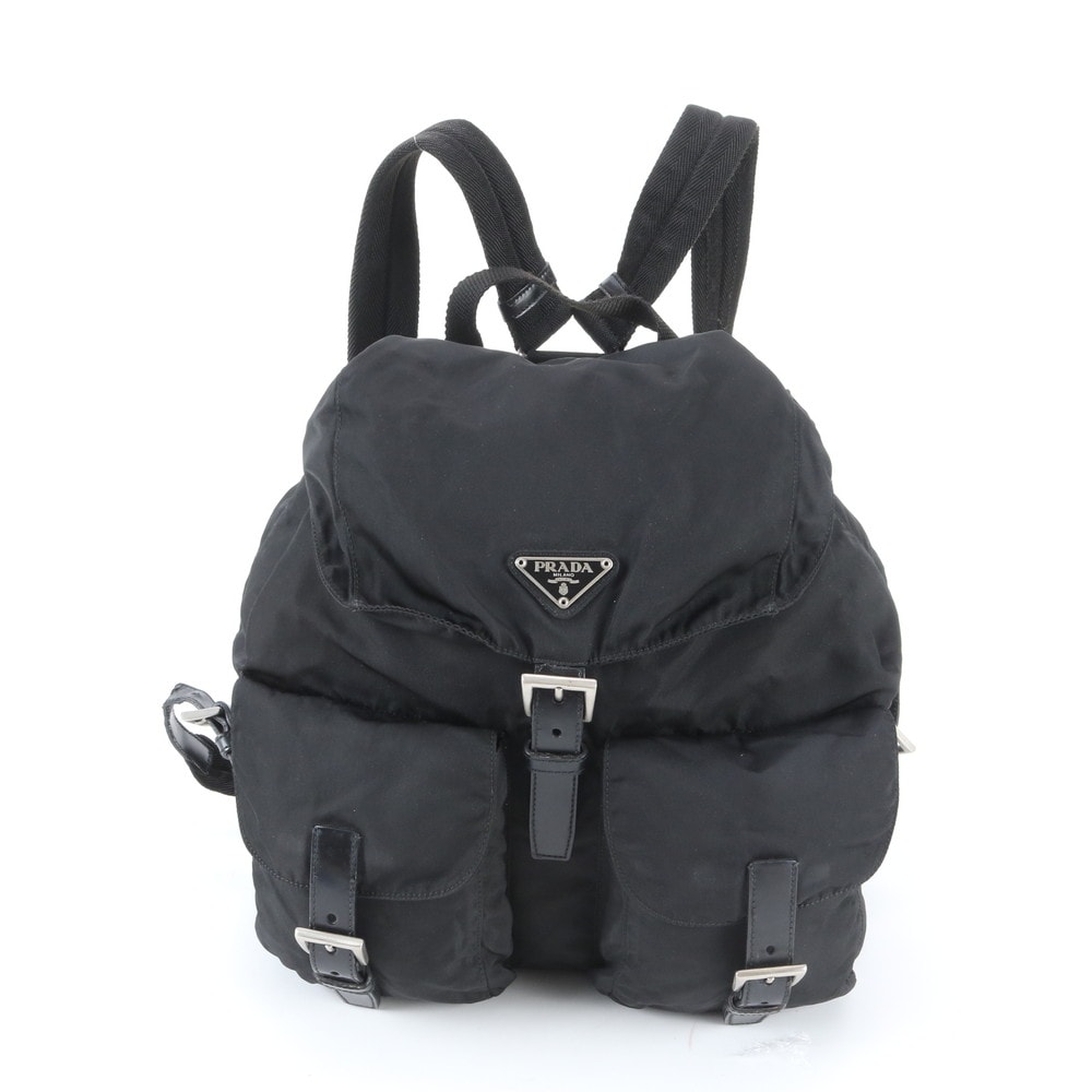 ■美品 プラダ テスート ナイロントライアングルロゴリュックサック