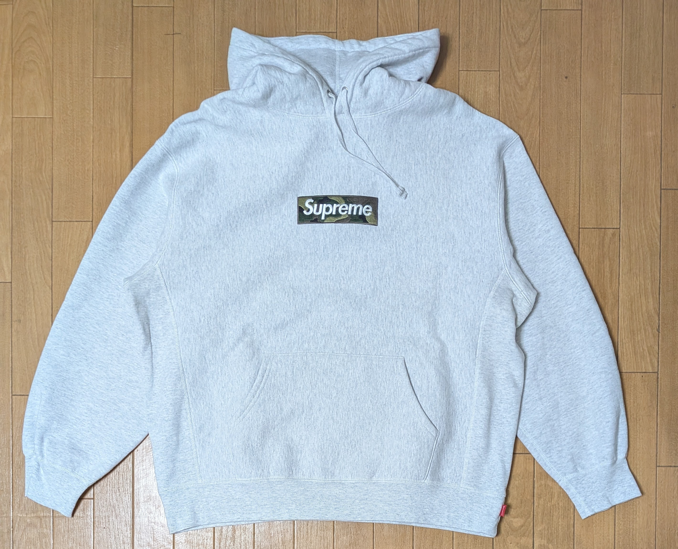 Supreme Box Logo Hooded Sweatshirt "Ash Grey" (23FW)