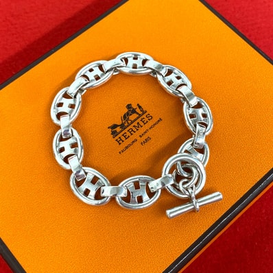 HERMES エルメス Hロゴ シルバー925 ブレスレット シルバー
29922