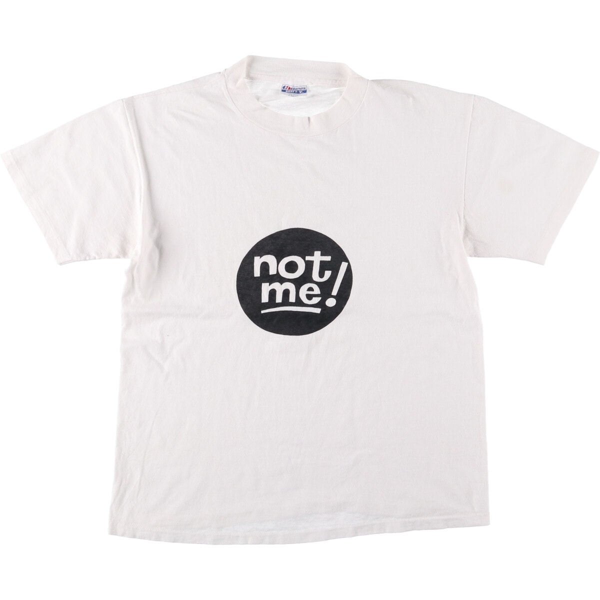 古着 80年代 ヘインズ Hanes BEEFY-T 青タグ メッセージプリントTシャツ USA製 メンズL相当/eaa585044