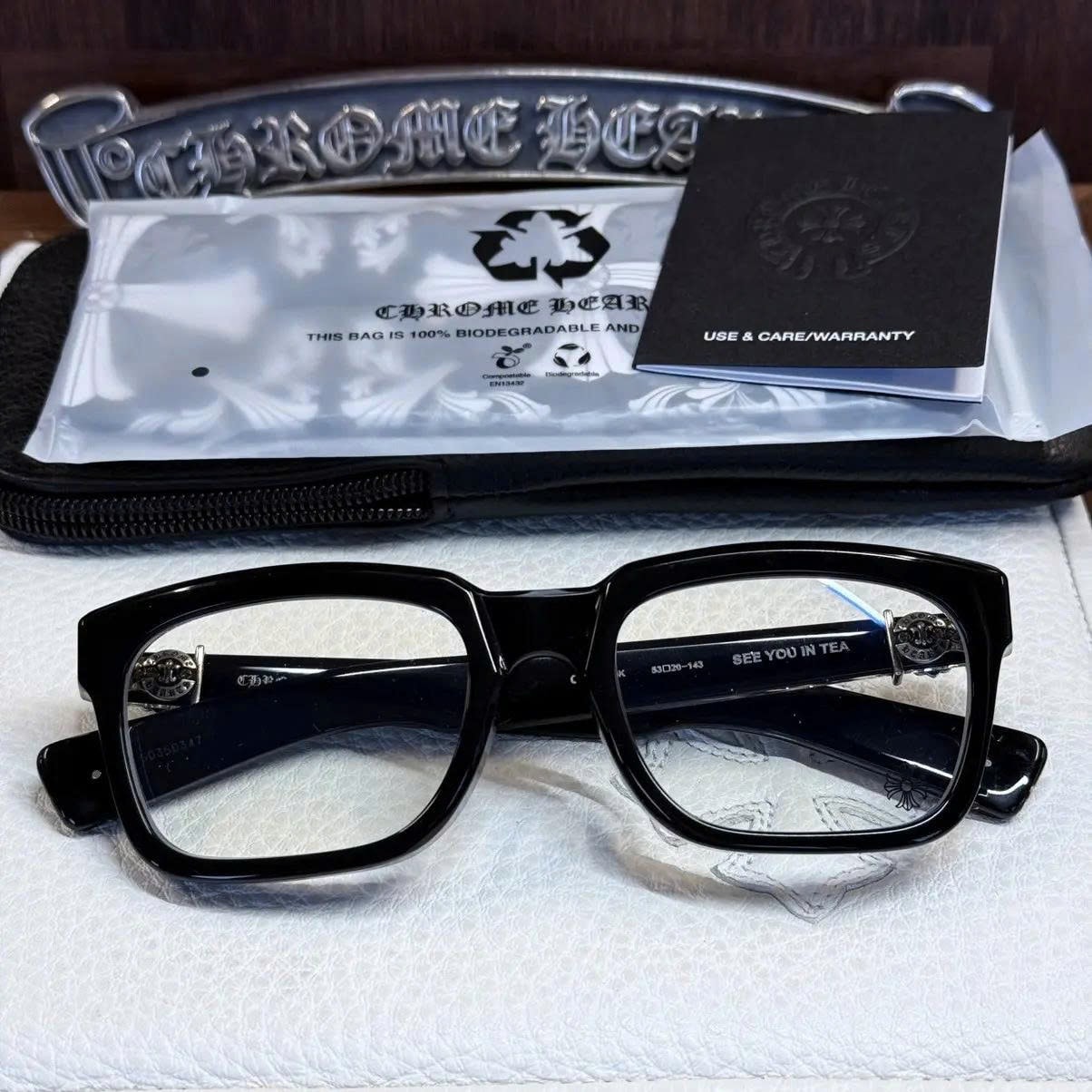 Chrome Hearts SEE YOU IN TEA 53 Square "Black"