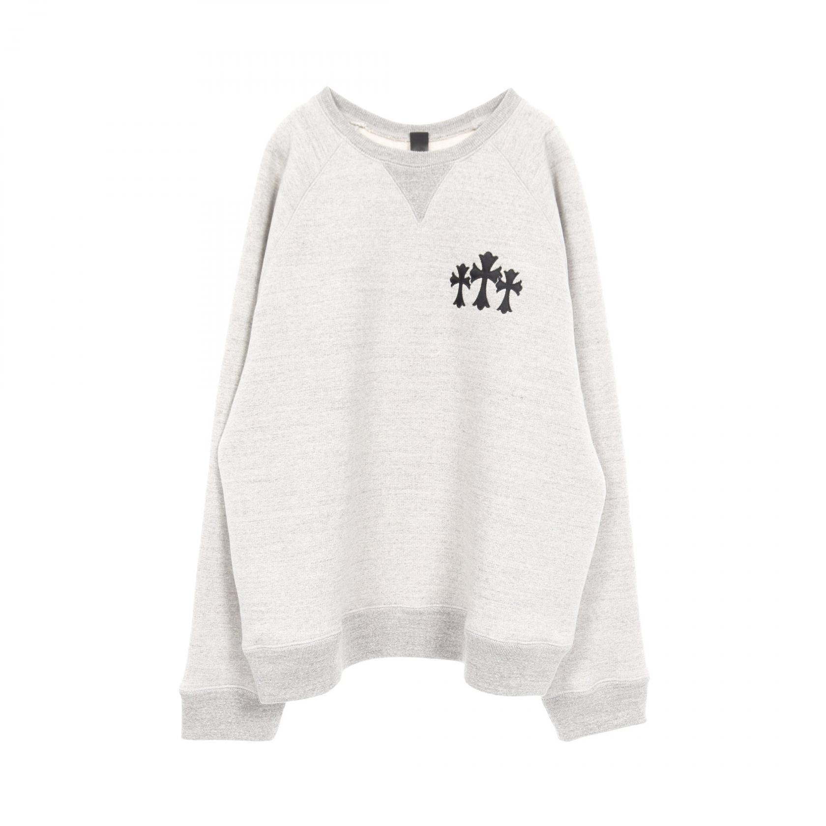 Chrome Hearts Y Not CH Logo Ultra Heavy Fleece 7-11 Crew Neck Sweat "Grey"