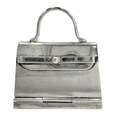 HERMES エルメス 雑貨 ケリー ピルケース 小物 シルバー925 ユニセックス 約38.5g【中古品】