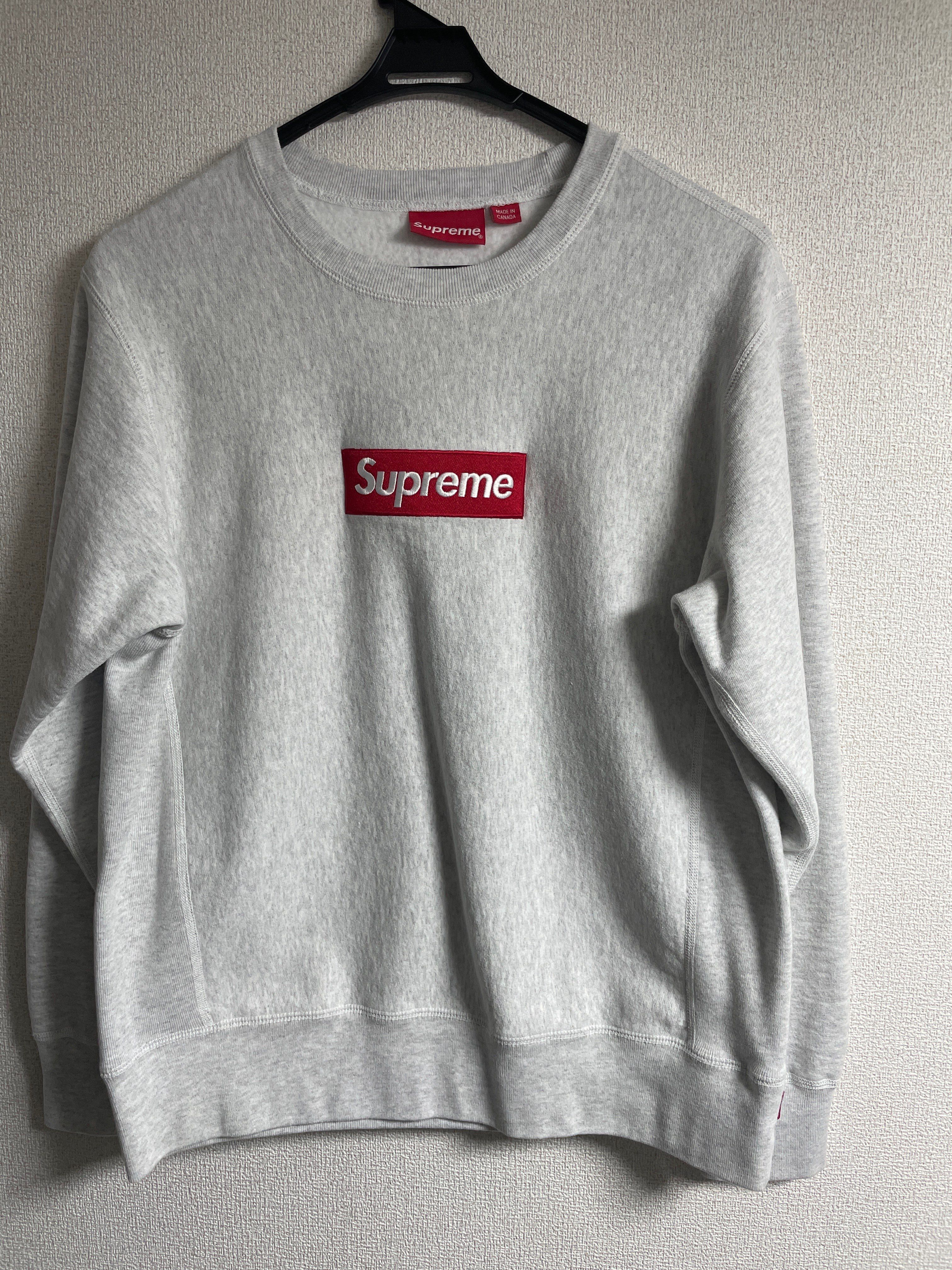 Supreme Box Logo Crewneck Sweatshirt "Ash Grey" (18FW)