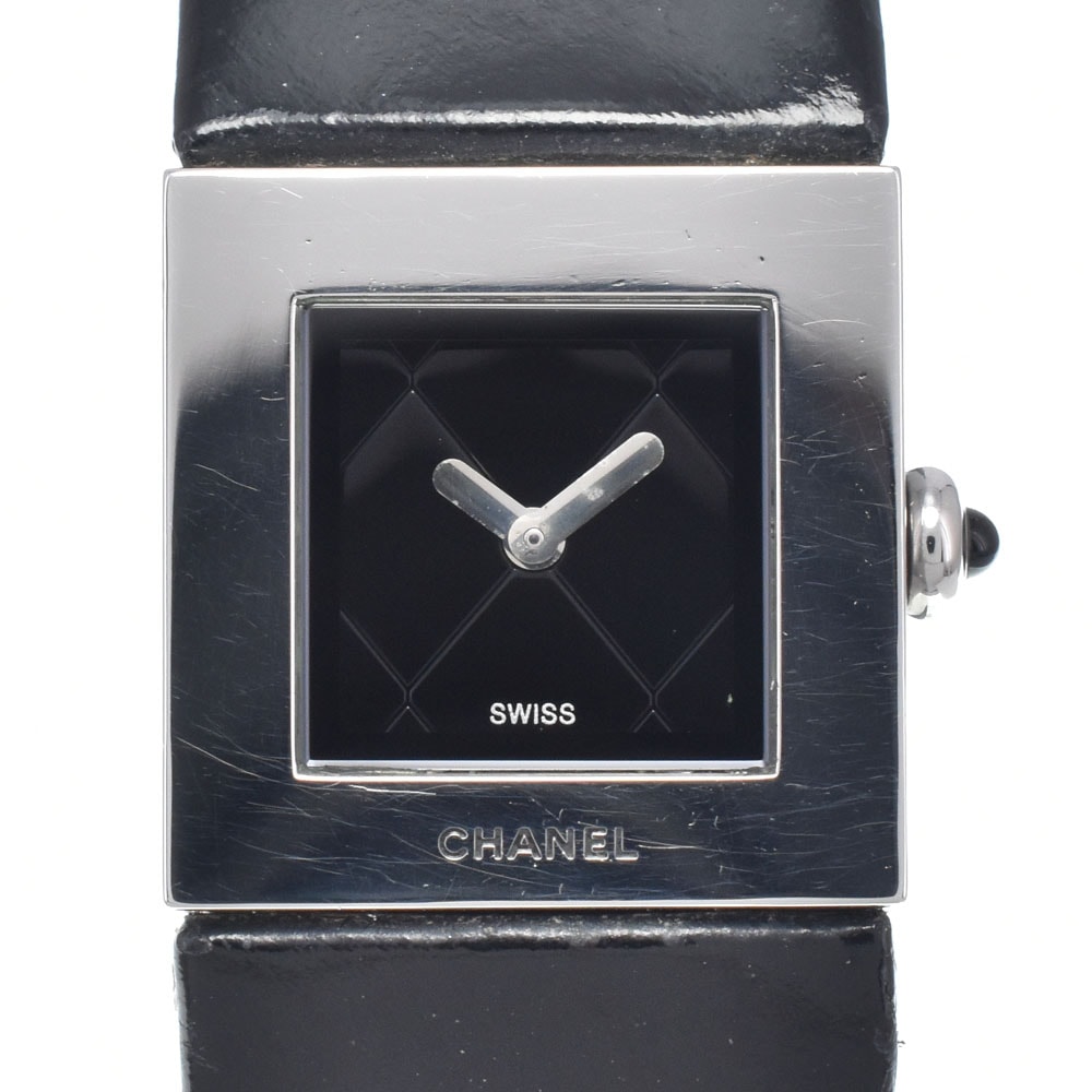 シャネル CHANEL H0116 マトラッセ ブラック クォーツ レディース 腕時計 M#148272
