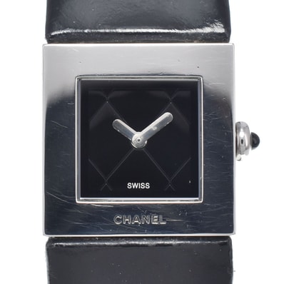 シャネル CHANEL H0116 マトラッセ ブラック クォーツ レディース 腕時計 M#148272