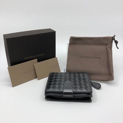Bottega Veneta Intrecciato Mini Wallet "Black"