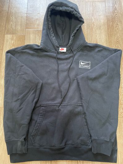 Stussy × Nike NRG Washed Hoodie (US Size) "Black" DN4028-010