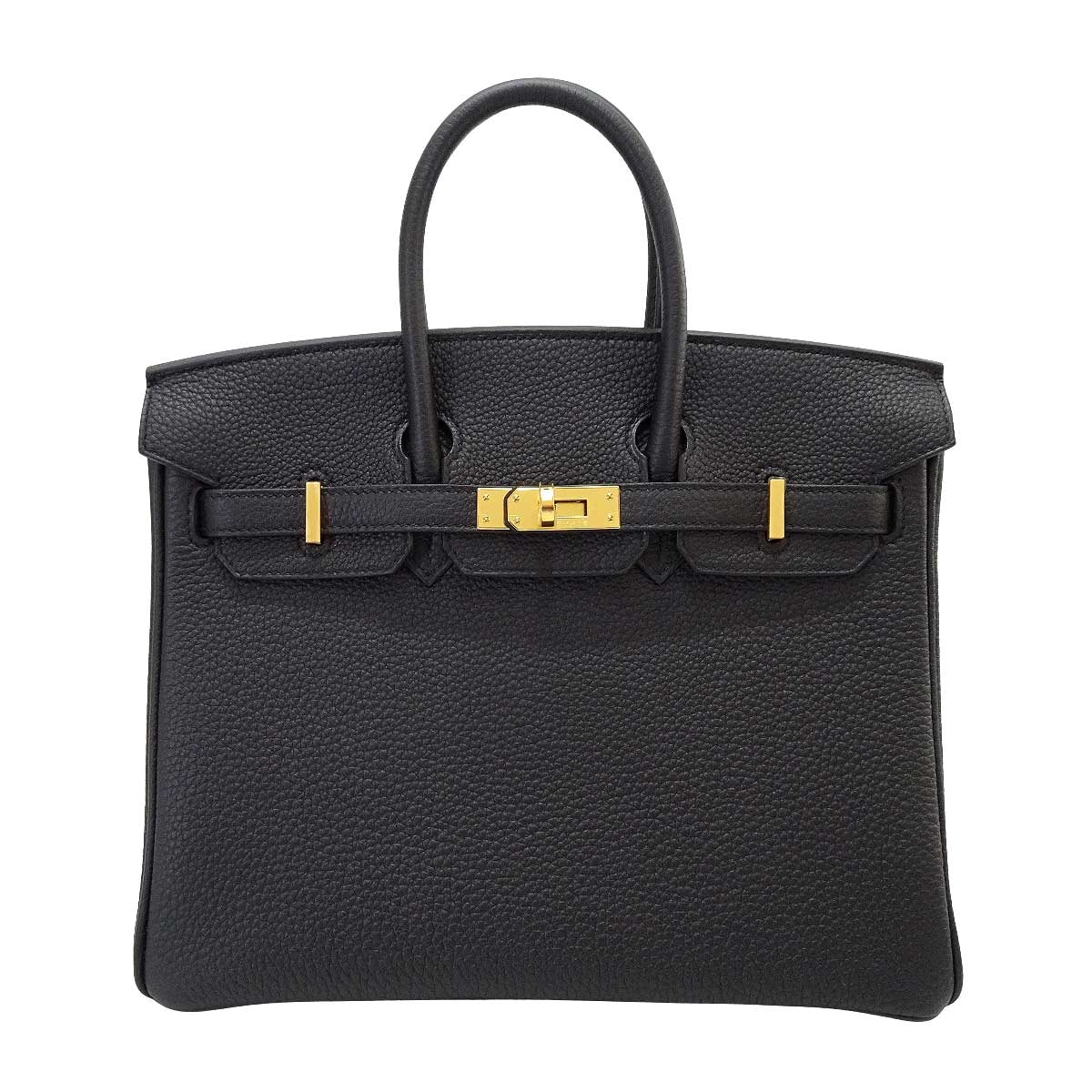 HERMES エルメス ハンドバッグ バーキン25 黒 (ブラック) トゴ ゴールド金具 G刻印 新品