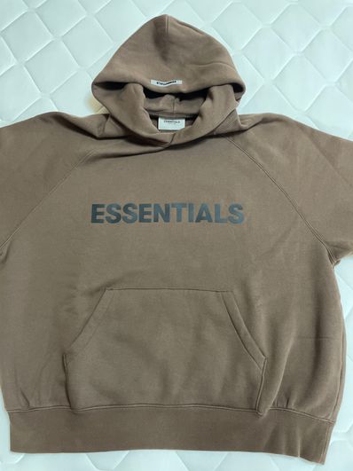 FEAR OF GOD ESSENTIALS / SSENSE 3D Silicon Applique Pullover Hoodie "Rain Drum"