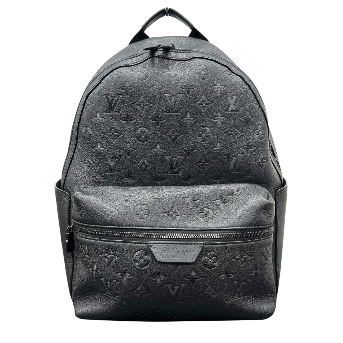 LOUIS VUITTON 美品 ルイヴィトン ディスカバリー バックパックPM モノグラム シャドウ M46553 レザー ブラック バックパック リュックサック ヴィトン ABランク 鑑定済 中古 ヴィトンバッグ