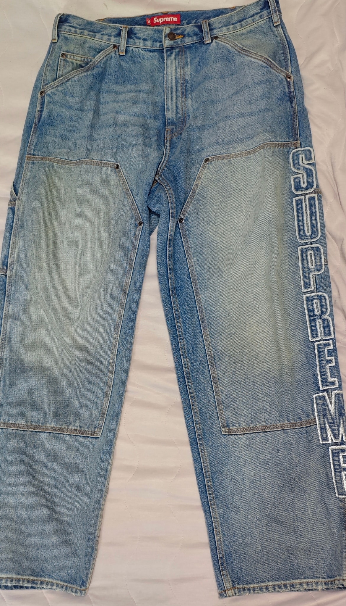 Supreme Reflective Double Knee Pant "Denim"