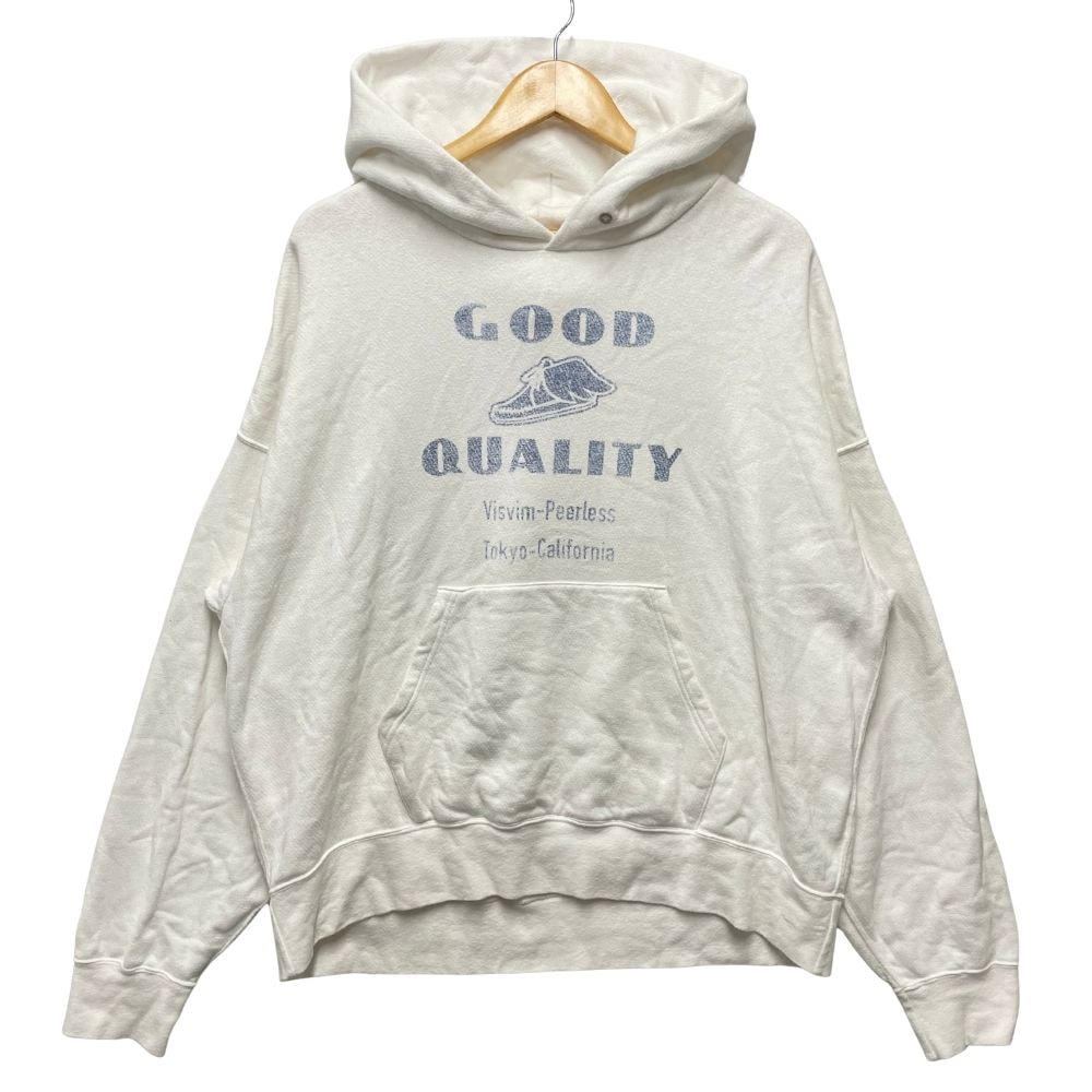VISVIM ビズビム 品番 0123405010002 AMPLUS SB HOODIE P.O. スウェット パーカー ホワイト サイズ 2 51775
