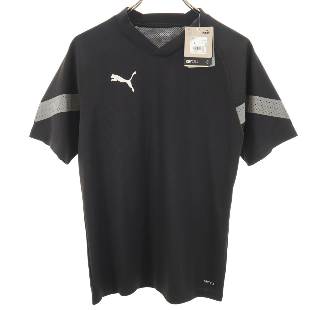 未使用 PUMA プーマ トレーニング 半袖 Vネック ウェア M ブラック