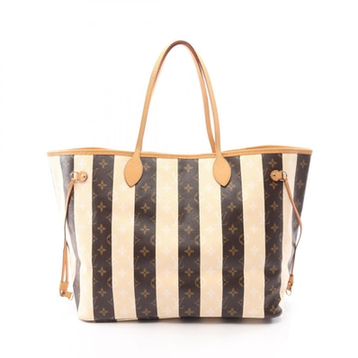 ルイ・ヴィトン LOUIS VUITTON ネヴァーフルGM トートバッグ バッグ PVCコーティングキャンバス レザー モノグラム・レイユール ベージュ レディース ブラウン系 / ベージュ系 M40561 【中古】