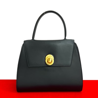 CELINE セリーヌ スターボール カーフ ハンドバッグ ネイビー
21790