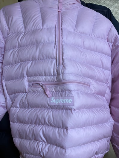 Supreme Micro Down Half Zip Hooded Pullover "Lilac" (24FW)