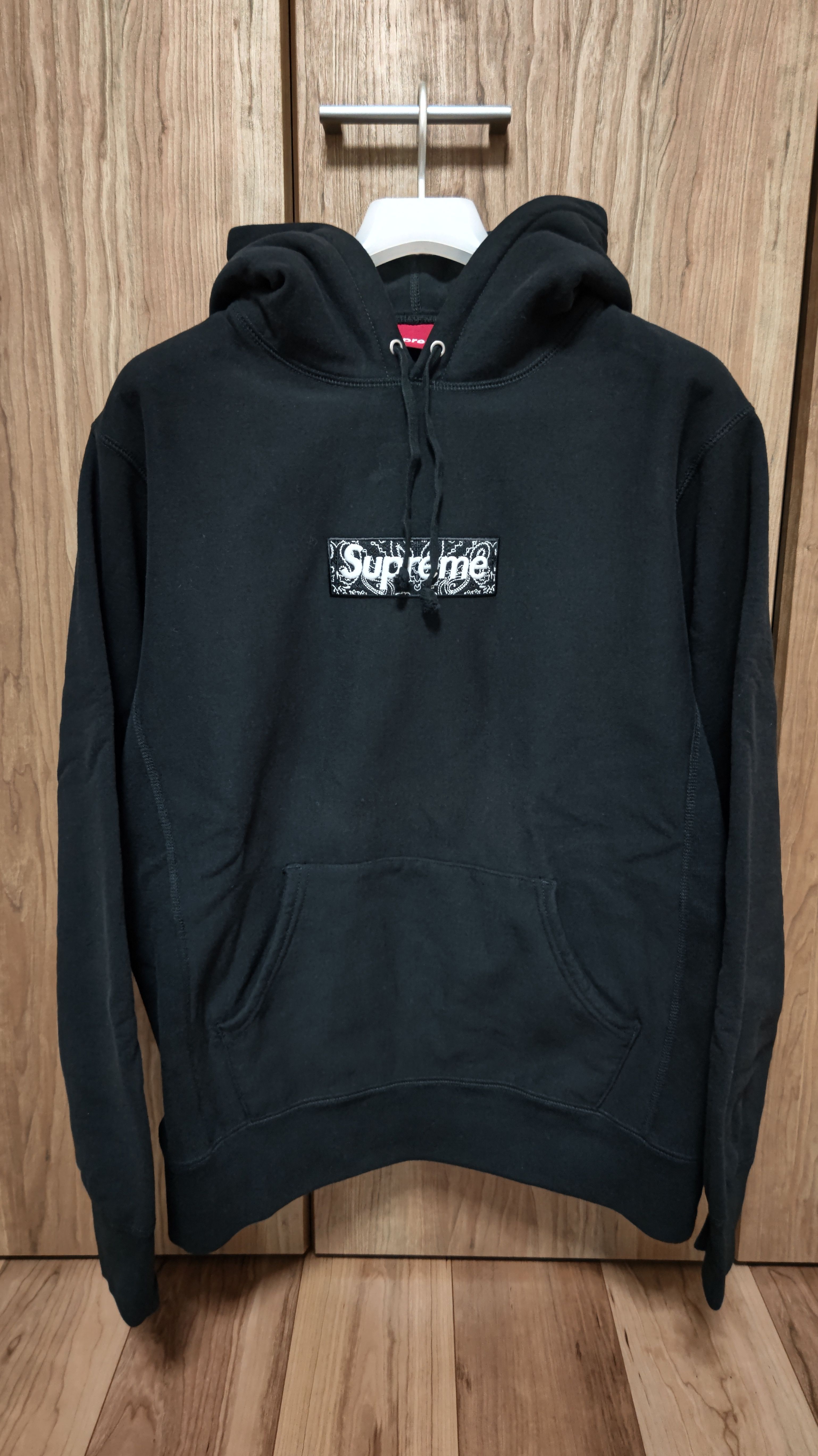 Supreme Bandana Box Logo Hooded Sweatshirt "Black"