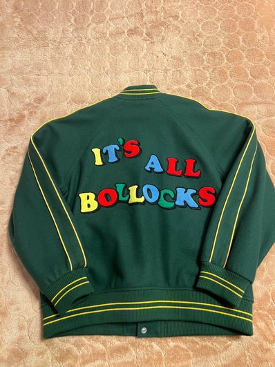 Supreme Jamie Reid It's All Bollocks Varsity Jacket Supreme Jamie Reid It's All Bollocks Varsity Jacket