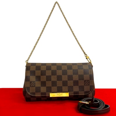 LOUIS VUITTON ルイヴィトン フェイボリット PM ダミエ レザー PVC ショルダーバッグ ブラウン
20599