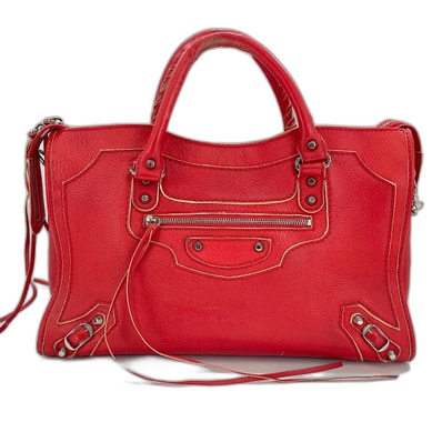 バレンシアガ BALENCIAGA ザ・シティ 2WAY ハンドバッグ レザー【中古】