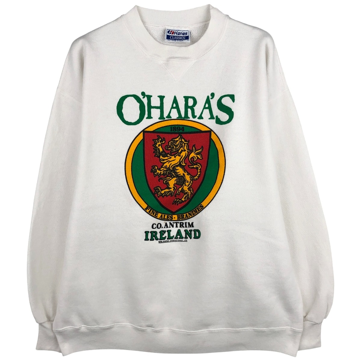 古着 80年代 ヘインズ Hanes CLASSICS プリントスウェットシャツ トレーナー USA製 メンズXL相当 ヴィンテージ/eaa604470