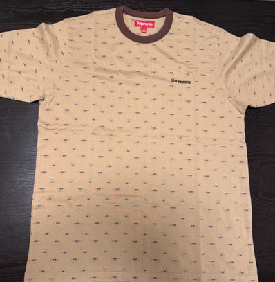 Supreme Hearts Intarsia Ringer Tee "Tan"