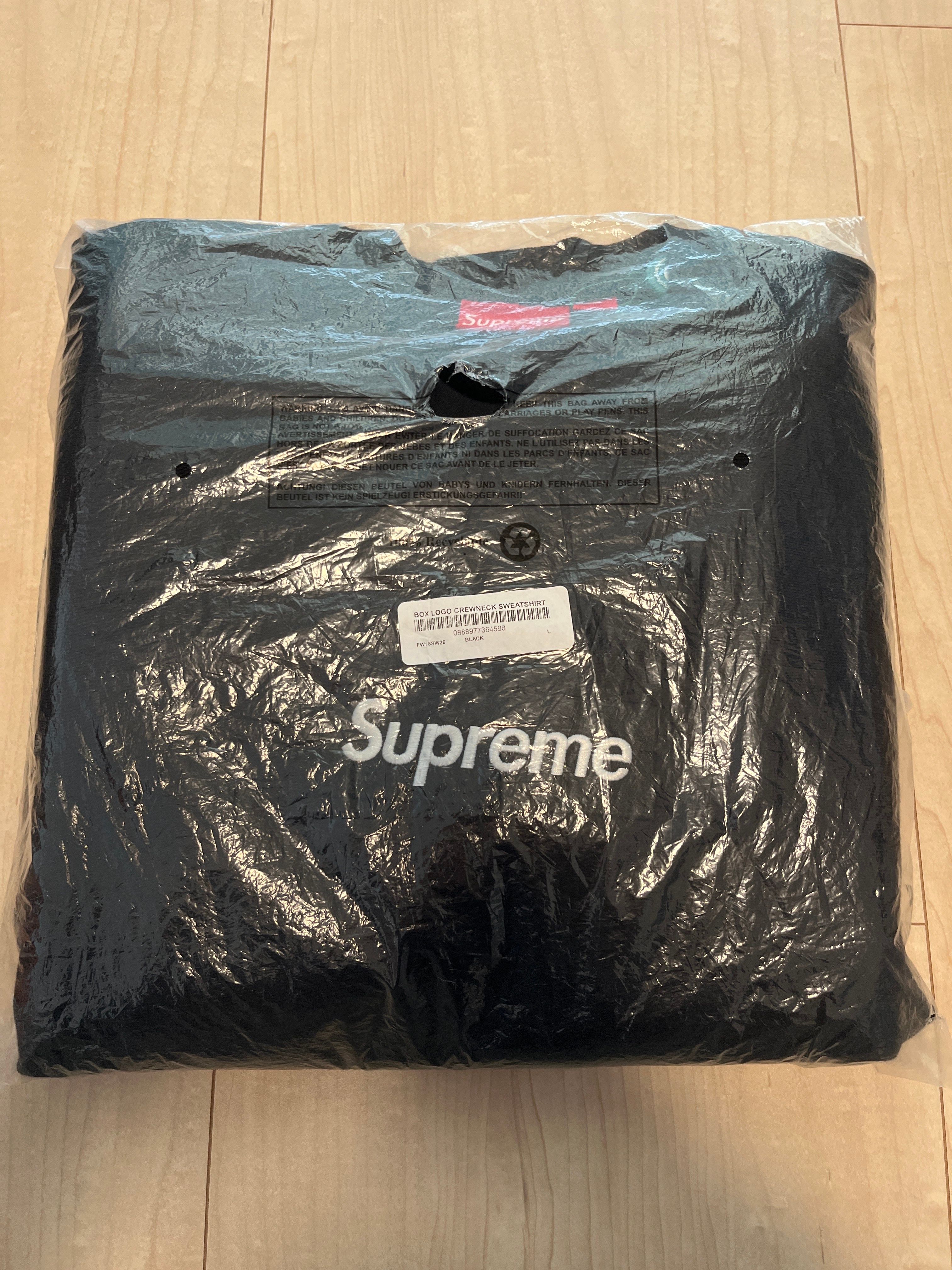 Supreme Box Logo Crewneck Sweatshirt "Black" (18FW)