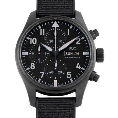 IWC パイロットウォッチ クロノグラフ 41 トップガン セラタニウム IW388106 セラタニウム【中古】