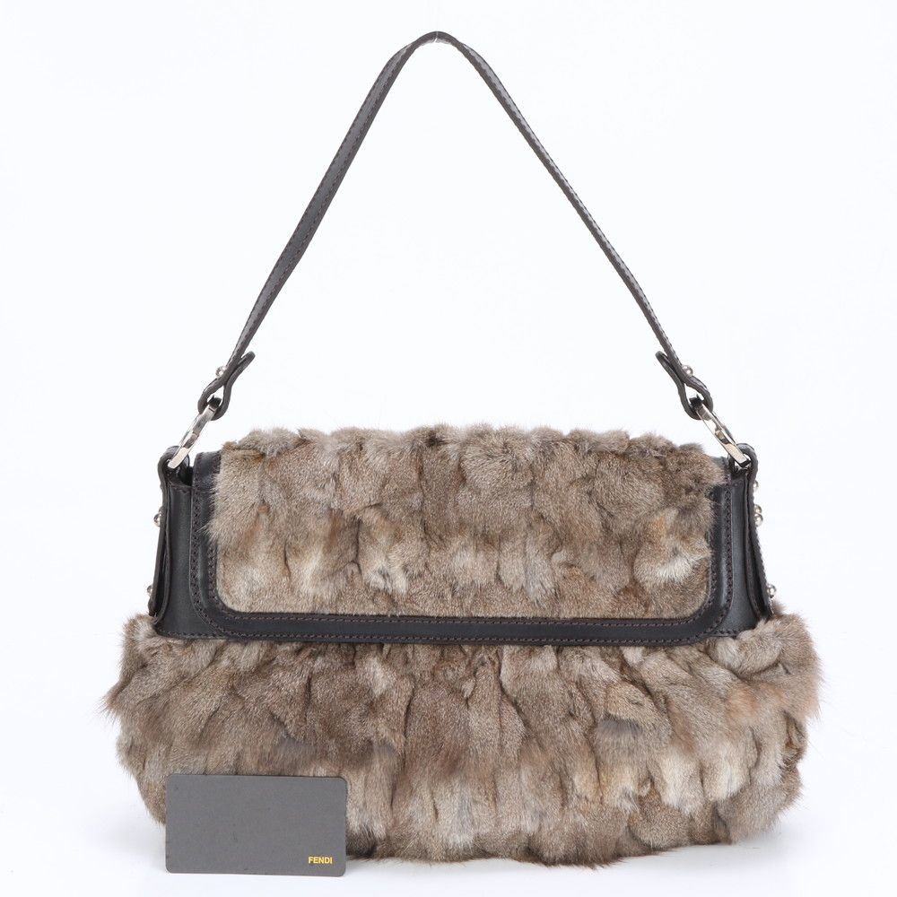 ■極美品 フェンディ ラパン ファー ワンショルダー 8BR353