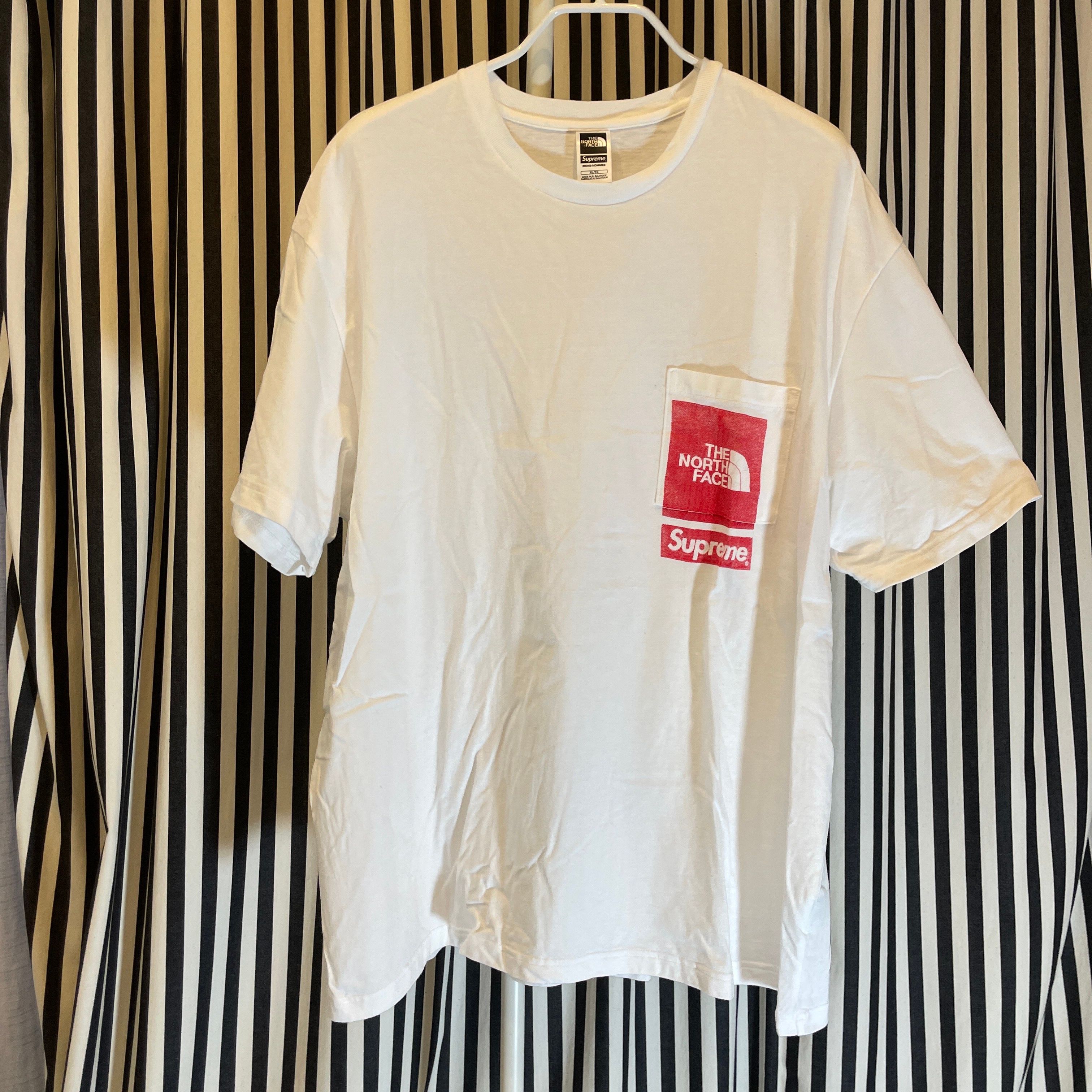 Supreme x The North Face Printed Pocket Tee "White"