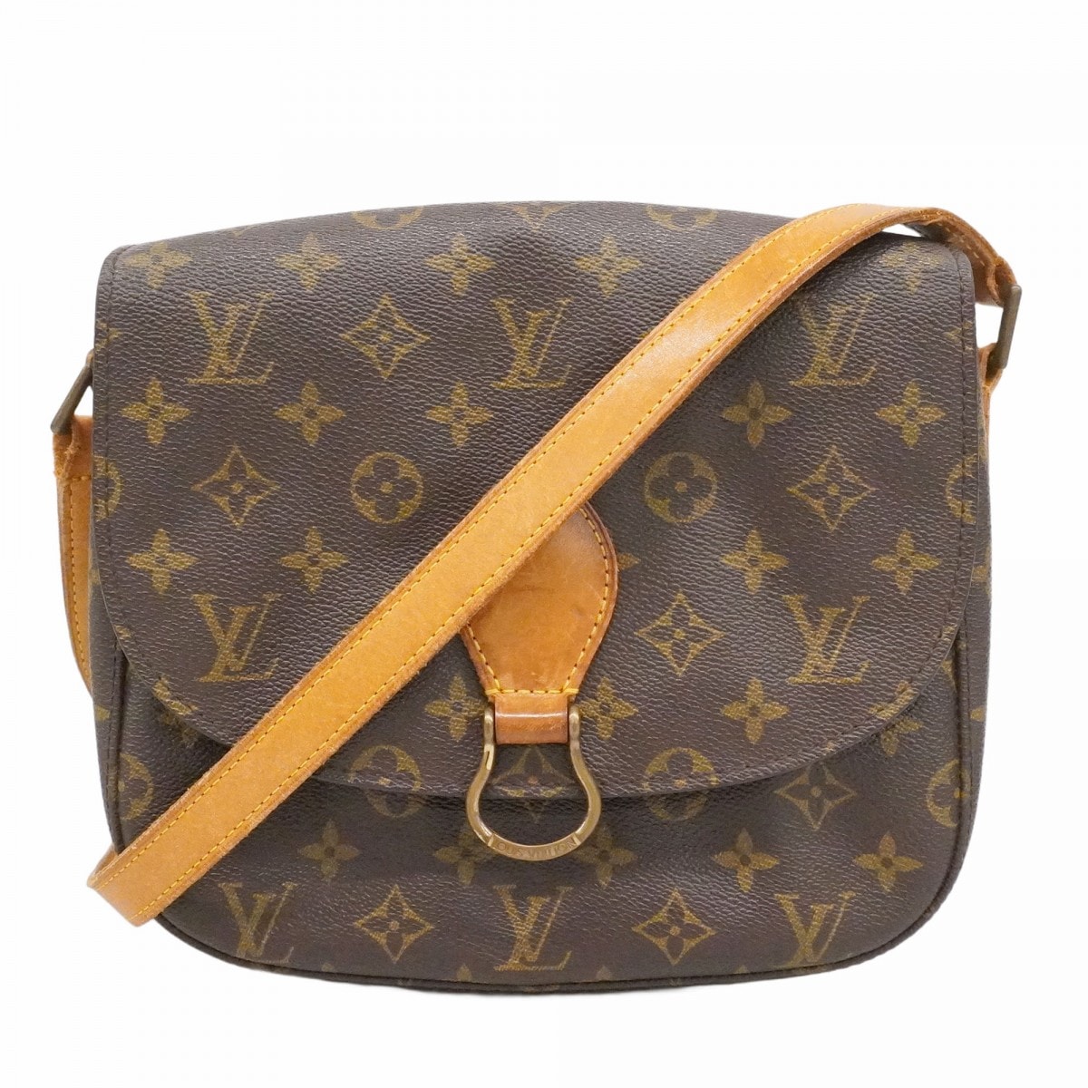 【6dd5131】ルイヴィトン ショルダーバッグ モノグラム サンクルーGM M51242 ブラウン【中古】レディース