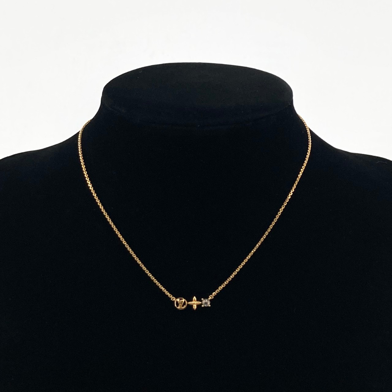 LOUIS VUITTON(ルイ・ヴィトン) プティ ルイ ストラス付 M00368 ネックレス ゴールド