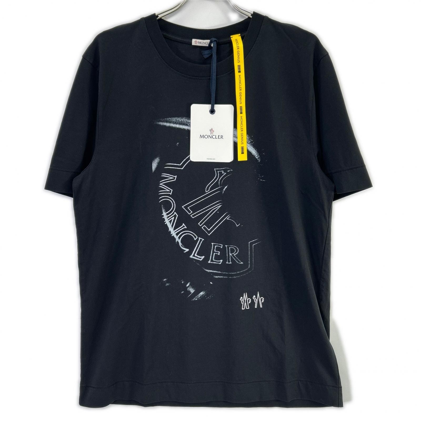 モンクレール ジーニアス 1017 ALYX 9SM 21年 ブラック プリント Tシャツ M