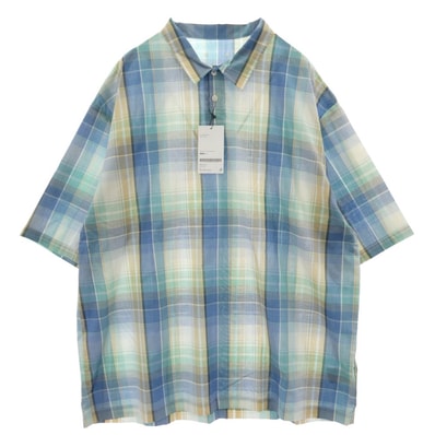 SOPHNET. ソフネット 半袖シャツ SOPH-240033 S/S PULLOVER SHIRT 半袖 プルオーバー シャツ ライトブルー系 XL【美品】【中古】