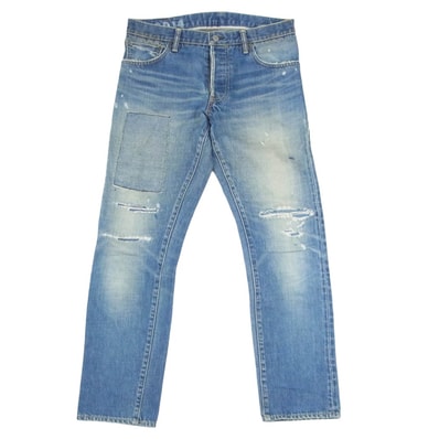 VISVIM ビズビム デニムパンツ 18SS 0118105005029 SOCIAL SCULPTURE 10 DAMAGED 14 ダメージ デニム パンツ インディゴブルー系 34【中古】