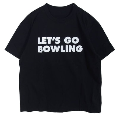 Sacai サカイ Tシャツ 19-0107S The Big Lebowski LETS GO BOWLING ザ ビッグ リボウスキ レッツ ゴー ボウリング バックプリント 半袖 Tシャツ ブラック系 2【中古】
