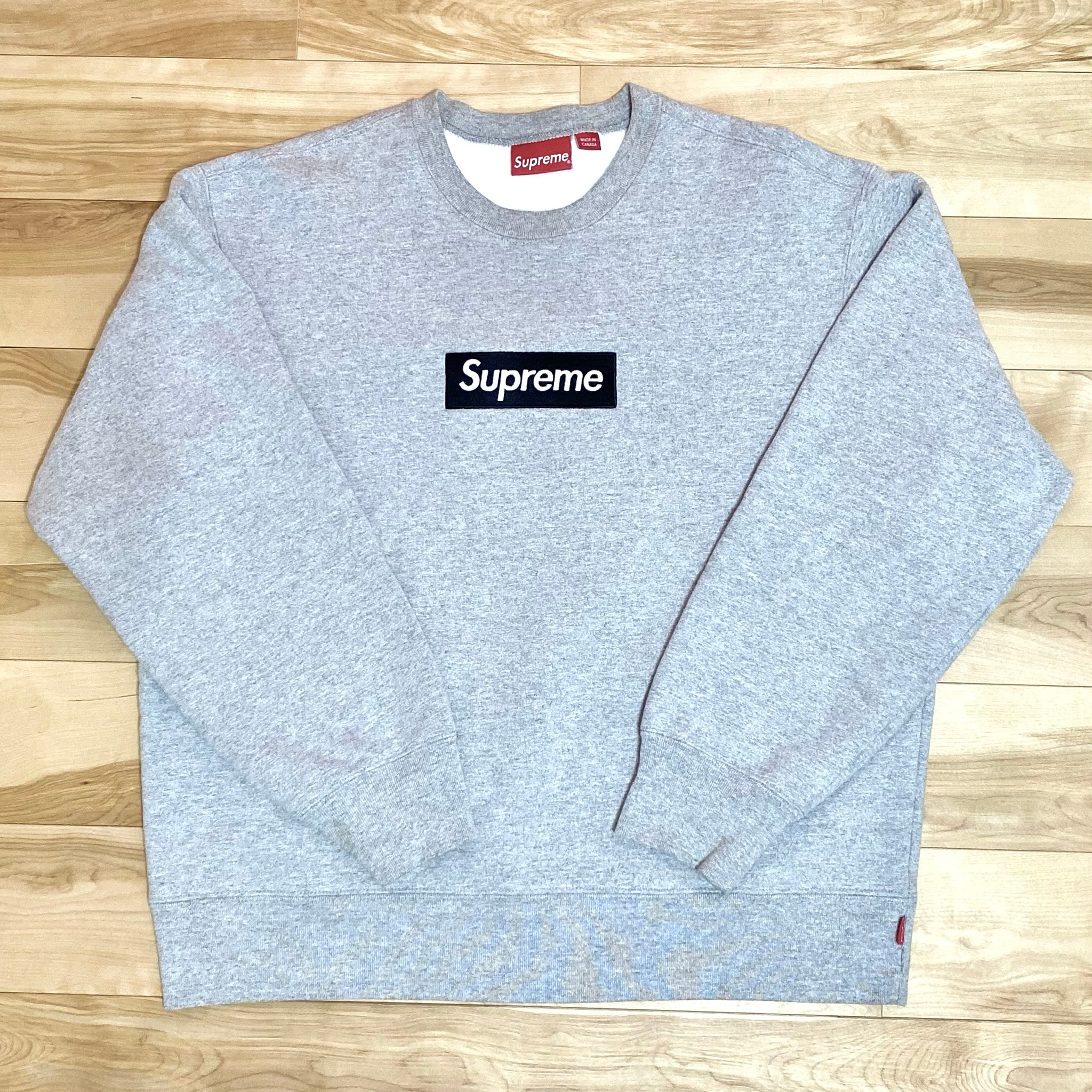 Supreme Box Logo Crewneck "Heather Grey" (22FW)