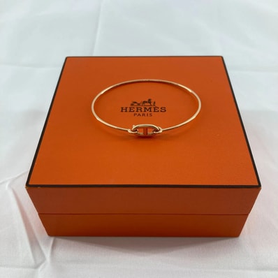 HERMES(エルメス) ロンドシェーヌダンクル バングル AU750PG 4.59g ゴールド