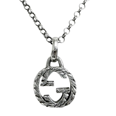 美品 グッチ ネックレス シルバー メンズ 455535