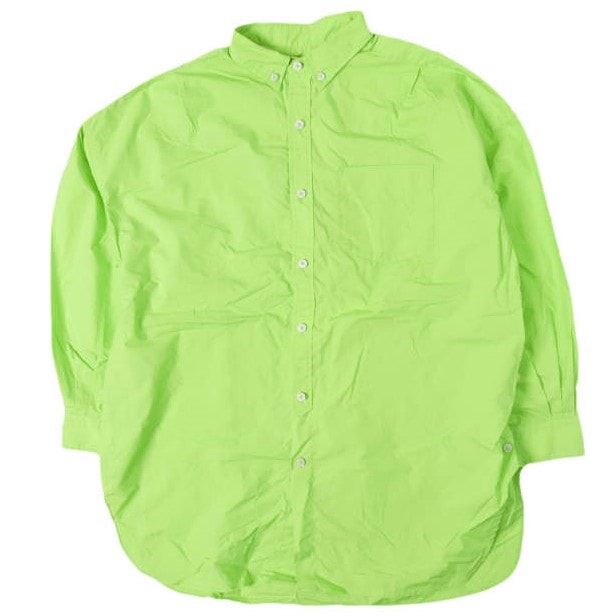BEAMS BOY ビームスボーイ 22SS コットンタイプライタービッグボタンダウンシャツ 13-11-1499-652 ONE SIZE MINT GREEN 長袖 BD トップス g13794