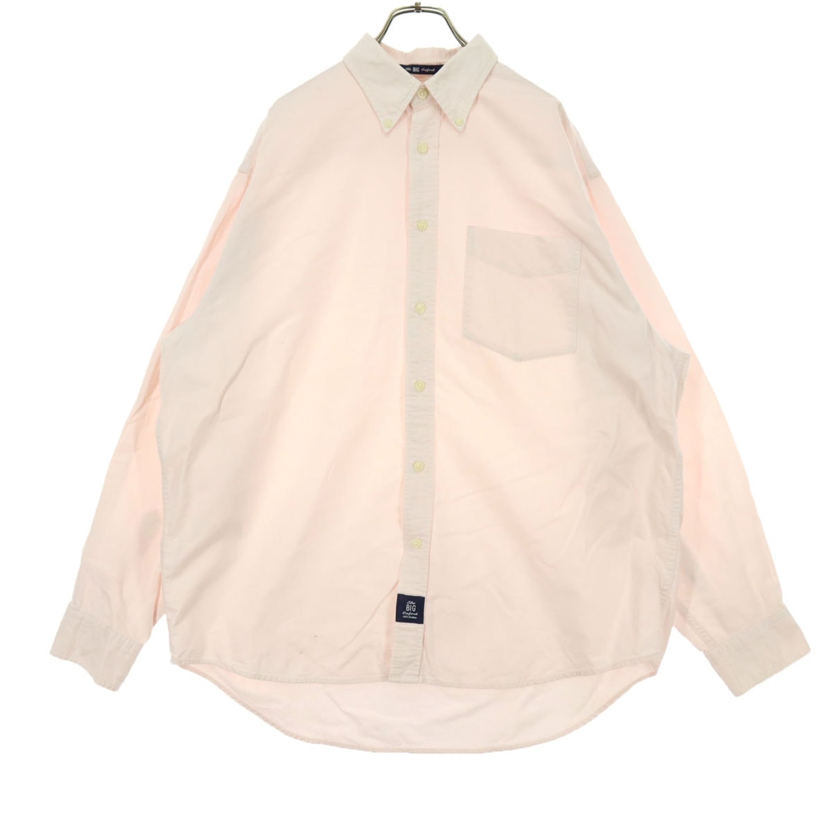 GAP ギャップ 00s 長袖 ボタンダウン コットンシャツ M ピンク
